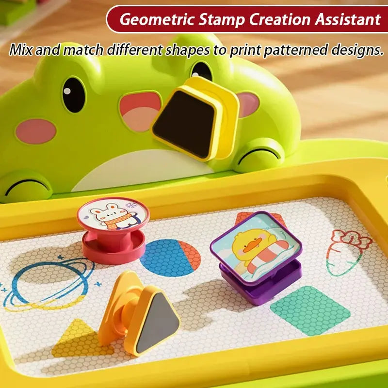 1pc Children's Educational Drawing Board Toy, Graffiti Doodle Writing Board, Erasable Colorful Painting Table, Cartoon Early Learning Toy, Sketching Toy for Kids Ages 3-5, Reusable Learning Tool, Easter, Christmas, and Birthday Gift