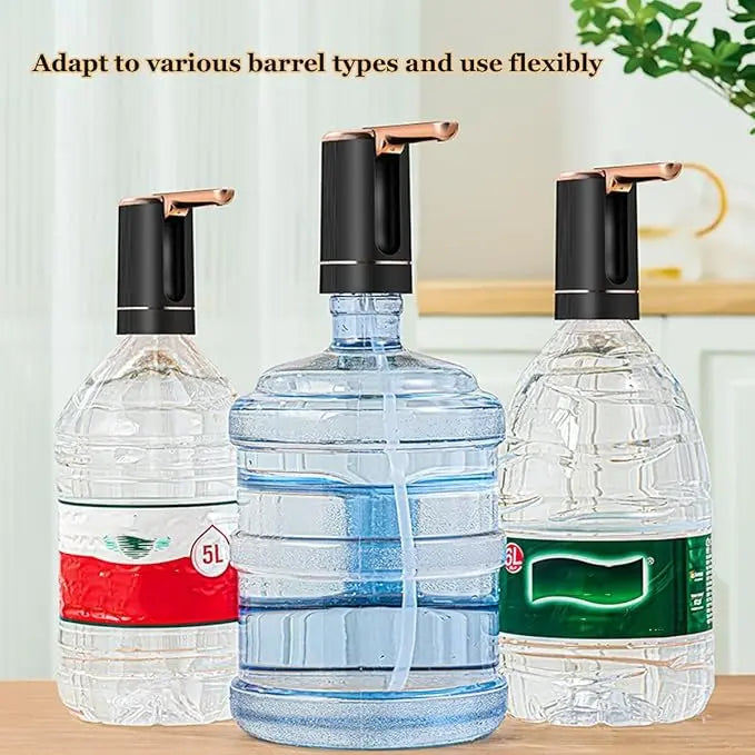 Automatic Foldable 5-Gal Water Bottle Pump, USB Type-C Charging Portable Water Dispenser with Water Hose & Charging Cable, Universal for Camping, Workshop