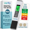VARIFY 4-in-1 Digital Water Quality Tester - Accurate 0-9990 PPM, EC & Temp Readings, Compact, Battery-Powered, Portable for Home, Office, RO Systems, Swimming Pools (Halloween Sales)