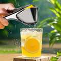 Stainless Steel Lemon Juice Squeezer - Durable Heavy-Duty Citrus Press, Ergonomic Home Kitchen Juicing Tool, Manual Handheld Utensils for Lemon Lime Orange, Dishwasher Safe