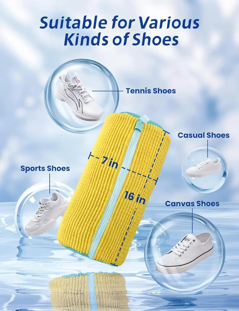 Laundry Shoe Washing Bag for Washing Machine - Protect Your Footwear during the Wash Accessories shoe washing,Mesh Accessory mesh laundry Grey #backtoschool