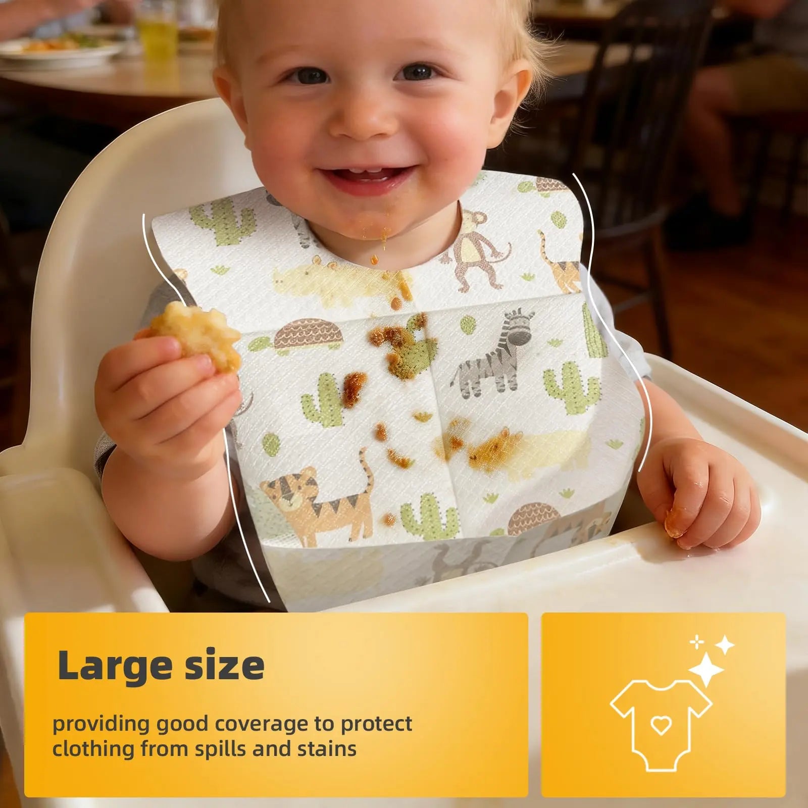 10/30pcs Disposable Bibs-Individually Packaged,Soft, Leak Proof and Convenient, disposable bibs for toddlers