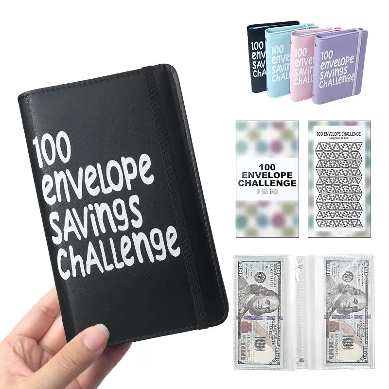 2026 New Model 100 Envelopes Money Saving Challenge with Cute Stickers, Money Saving Binder with Cash Envelopes, Budget Binder Savings Challenge Book for 100 Day to Save $5,050 for Budgeting Planner,back to school,back to school haul