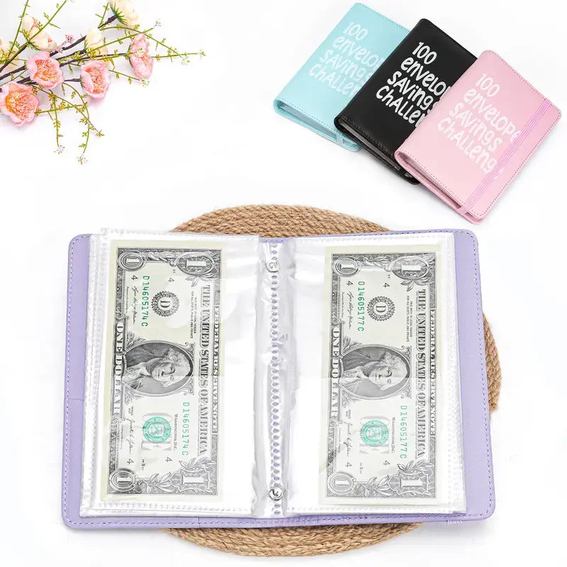2026 New Model 100 Envelopes Money Saving Challenge with Cute Stickers, Money Saving Binder with Cash Envelopes, Budget Binder Savings Challenge Book for 100 Day to Save $5,050 for Budgeting Planner,back to school,back to school haul