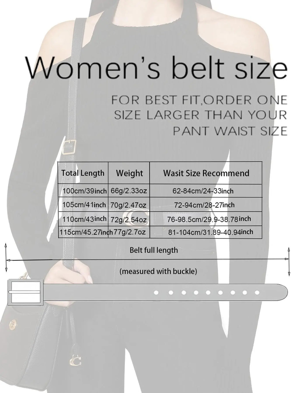 2pcs Women's New Fashion Belt, C-Shaped Alloy Buckle Design, Belt With Buckle, Casual Thin Waistband, Skinny Belts, Casual Trendy Waistband, Suitable for Jeans, Suits, Dresses, Versatile Fashion Belt