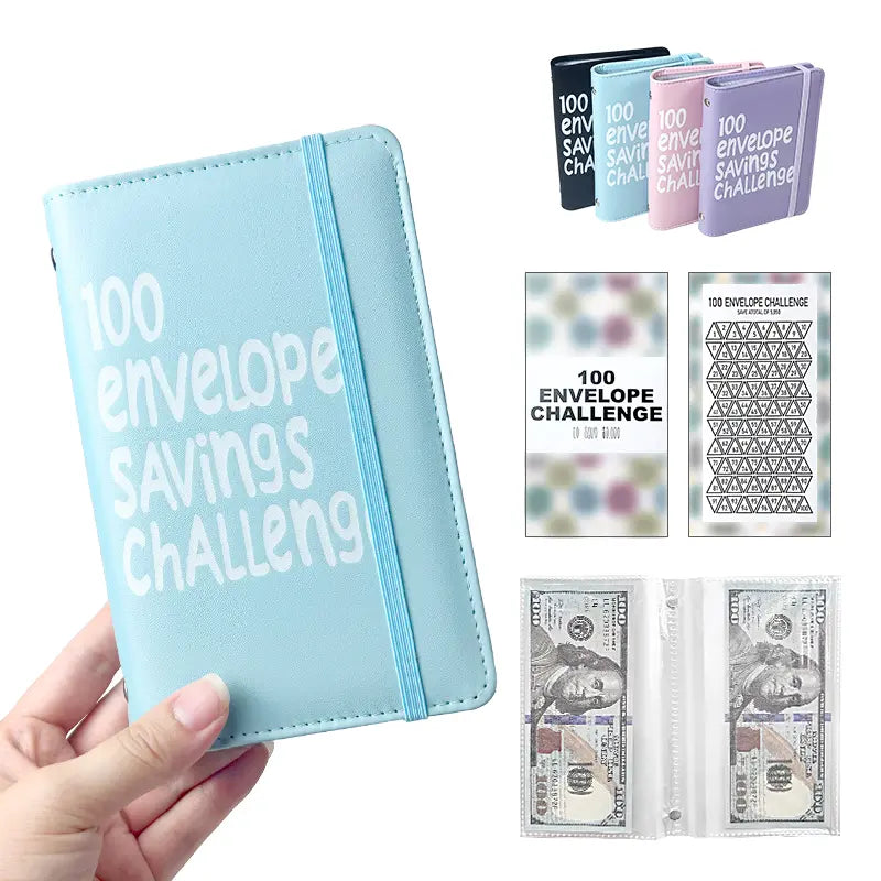 2026 New Model 100 Envelopes Money Saving Challenge with Cute Stickers, Money Saving Binder with Cash Envelopes, Budget Binder Savings Challenge Book for 100 Day to Save $5,050 for Budgeting Planner,back to school,back to school haul