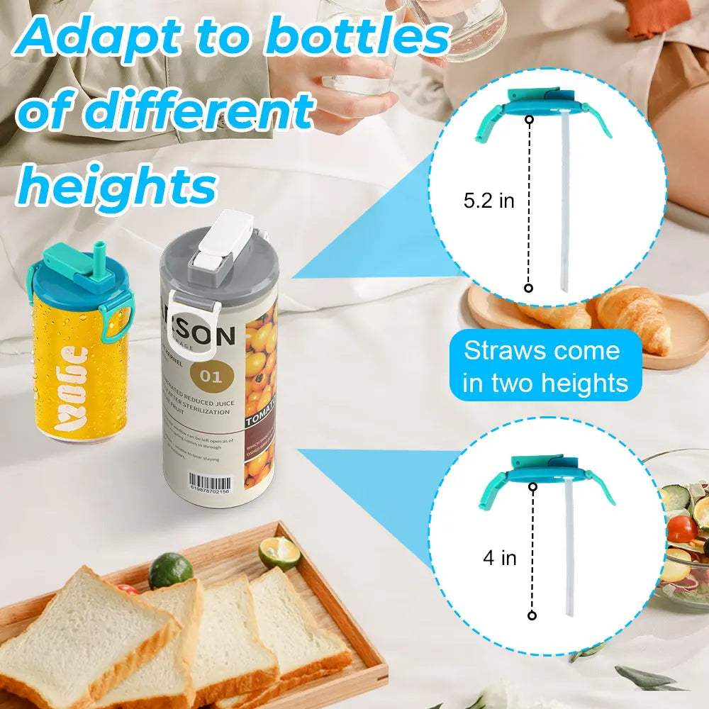 PopLid Soda Can Lids 4-Pack (4 Colors) - BPA-Free Reusable Can Covers, One-Click Open, Leakproof & Airtight Seal to Keep Drinks Fresh ,SummerVibes