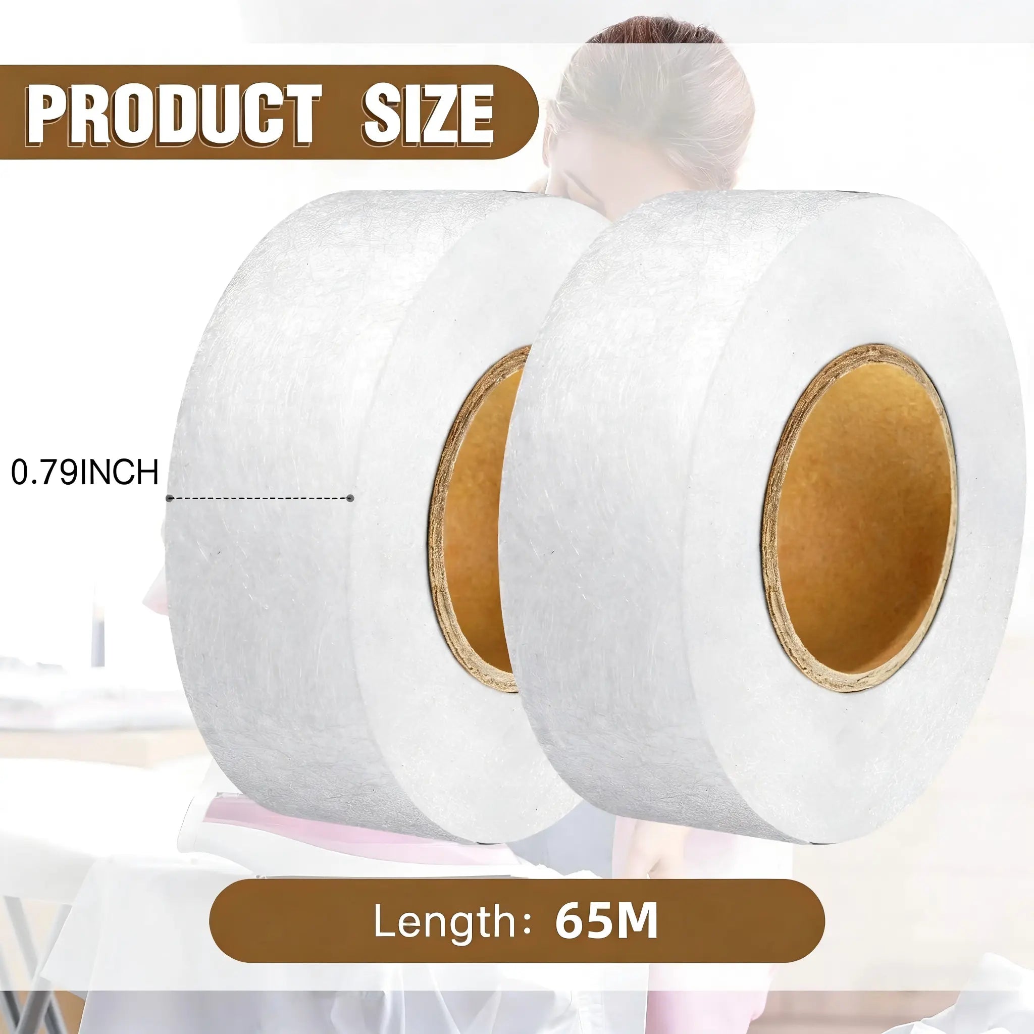 [Buy 1 Get 1 Free] 2026 Iron-On Hemming Tape, Fabric Adhesive No-Sew Hem Tape for Pants, 0.79" Width, 2559" Length, White