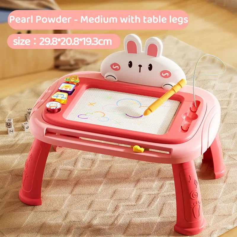 1pc Children's Educational Drawing Board Toy, Graffiti Doodle Writing Board, Erasable Colorful Painting Table, Cartoon Early Learning Toy, Sketching Toy for Kids Ages 3-5, Reusable Learning Tool, Easter, Christmas, and Birthday Gift