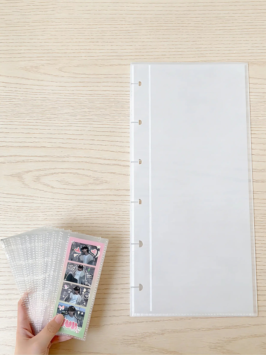 Transparent Photo Booth Frame & Album-Style Storage Box - 2x6-in Capacity, 20-Page Decorations, Wedding Photo Albums, GF Gift (Office Stationery)