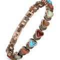 Copper Bracelet for Women, Pure Copper Magnetic Bracelets, Natural Unique Gemstone, Gifts for Women Trendy Stack Bangle Trendy Jewellery Accessories Valentine’s Day gift.