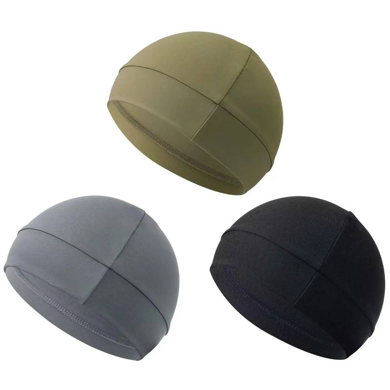 Unisex Plain Color Multifunctional Skull Caps 2026 Summer Sportive Beanie Fitted Hat for Men Women Stretchy Helmet Liner Biking Accessory Back To School Birthday Outfit Machine Washable Polyamide SpringStatements Fitting Outdoor Hat