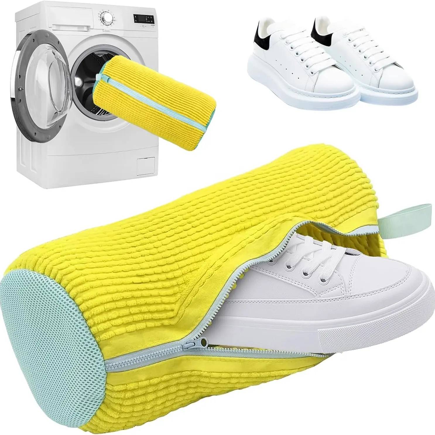 Laundry Shoe Washing Bag for Washing Machine - Protect Your Footwear during the Wash Accessories shoe washing,Mesh Accessory mesh laundry Grey #backtoschool