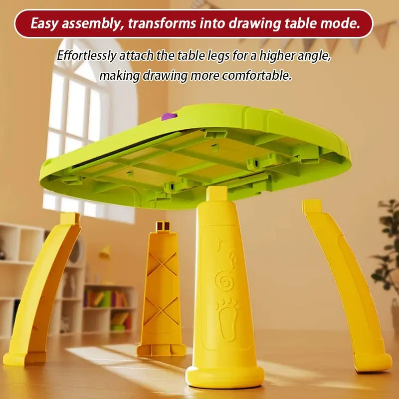 1pc Children's Educational Drawing Board Toy, Graffiti Doodle Writing Board, Erasable Colorful Painting Table, Cartoon Early Learning Toy, Sketching Toy for Kids Ages 3-5, Reusable Learning Tool, Easter, Christmas, and Birthday Gift