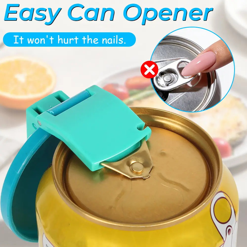 PopLid Soda Can Lids 4-Pack (4 Colors) - BPA-Free Reusable Can Covers, One-Click Open, Leakproof & Airtight Seal to Keep Drinks Fresh ,SummerVibes