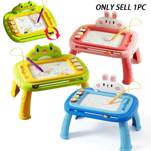 1pc Children's Educational Drawing Board Toy, Graffiti Doodle Writing Board, Erasable Colorful Painting Table, Cartoon Early Learning Toy, Sketching Toy for Kids Ages 3-5, Reusable Learning Tool, Easter, Christmas, and Birthday Gift