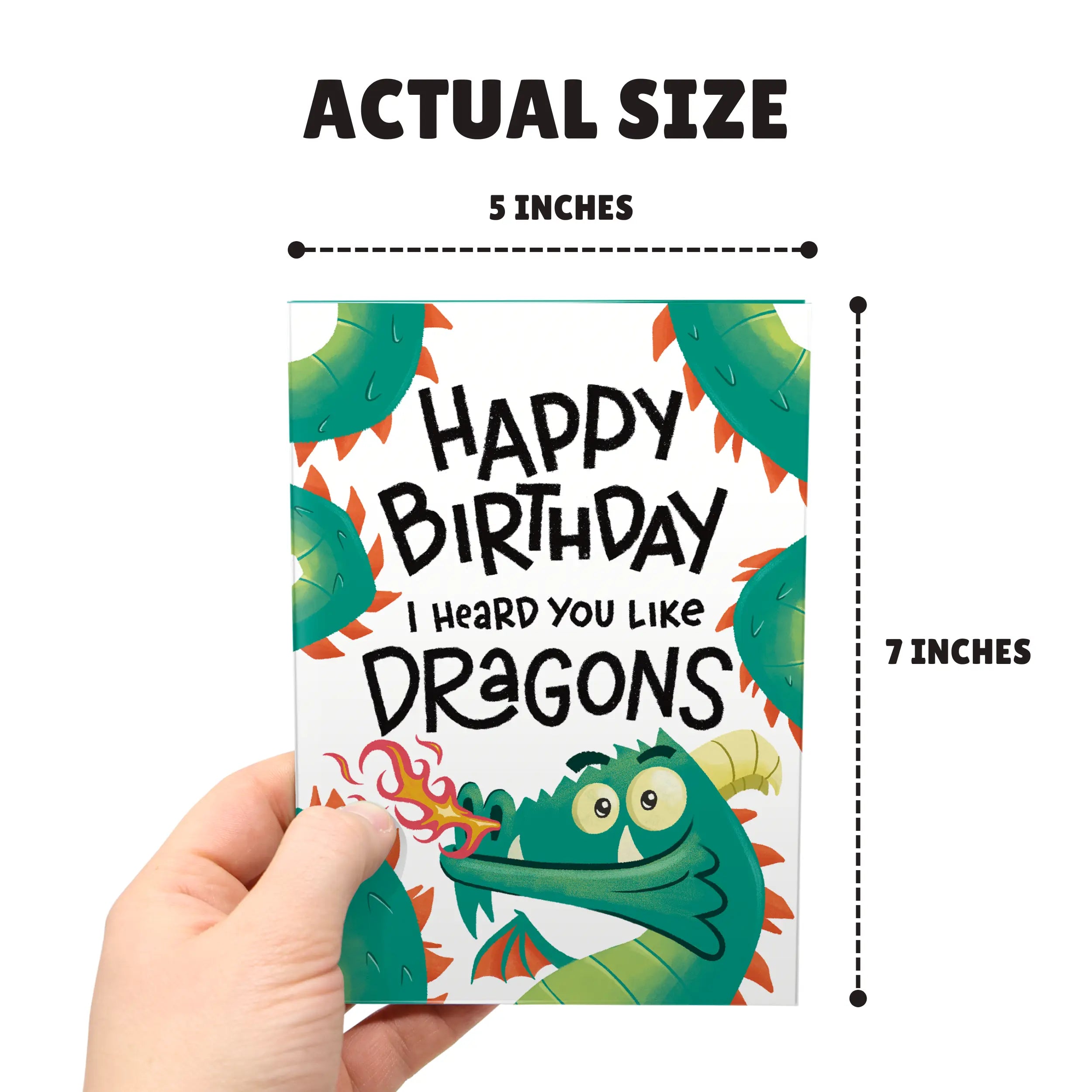 Hilarious Birthday Cards - Birthday Cards for Friends - 5x7 Inch Individual Greeting Card with Kraft Envelope