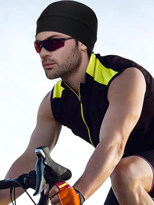 Unisex Plain Color Multifunctional Skull Caps 2026 Summer Sportive Beanie Fitted Hat for Men Women Stretchy Helmet Liner Biking Accessory Back To School Birthday Outfit Machine Washable Polyamide SpringStatements Fitting Outdoor Hat