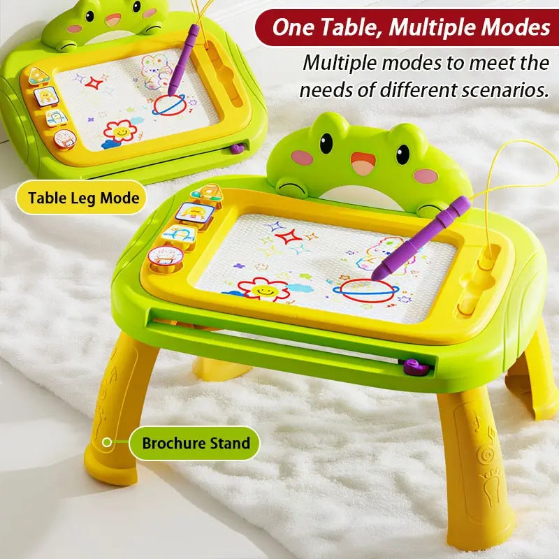 1pc Children's Educational Drawing Board Toy, Graffiti Doodle Writing Board, Erasable Colorful Painting Table, Cartoon Early Learning Toy, Sketching Toy for Kids Ages 3-5, Reusable Learning Tool, Easter, Christmas, and Birthday Gift