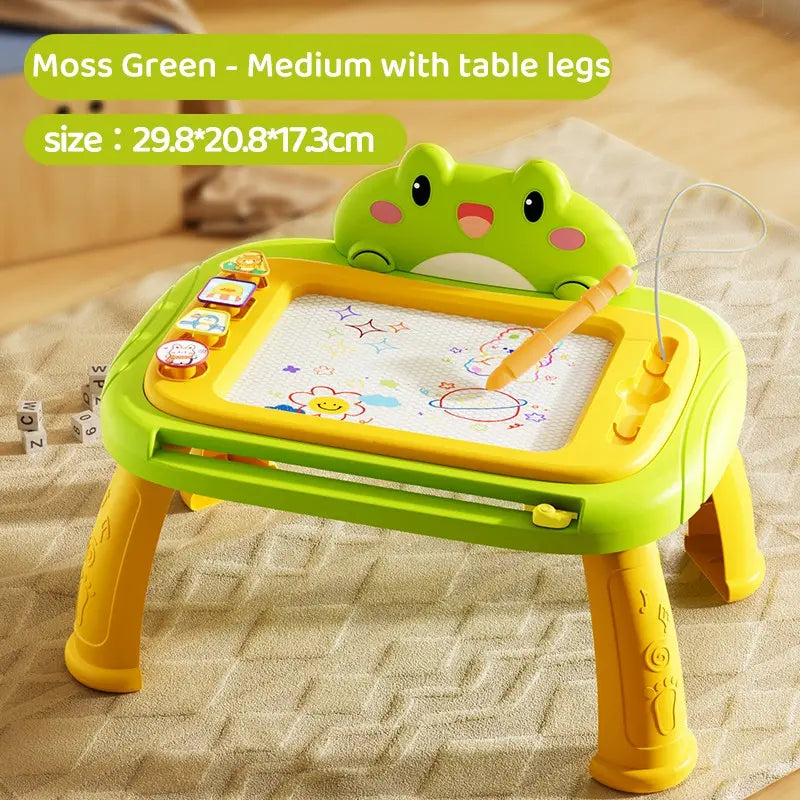 1pc Children's Educational Drawing Board Toy, Graffiti Doodle Writing Board, Erasable Colorful Painting Table, Cartoon Early Learning Toy, Sketching Toy for Kids Ages 3-5, Reusable Learning Tool, Easter, Christmas, and Birthday Gift