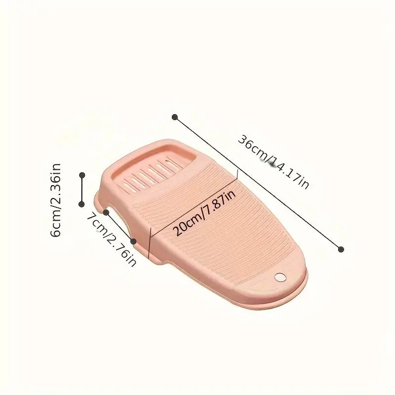Non-Slip Soap Saver Scrubber Board, Plastic Washboard, Durable Household Cleaning Tool, Ideal for Laundry & Daily Use, Perfect for Clothes Care